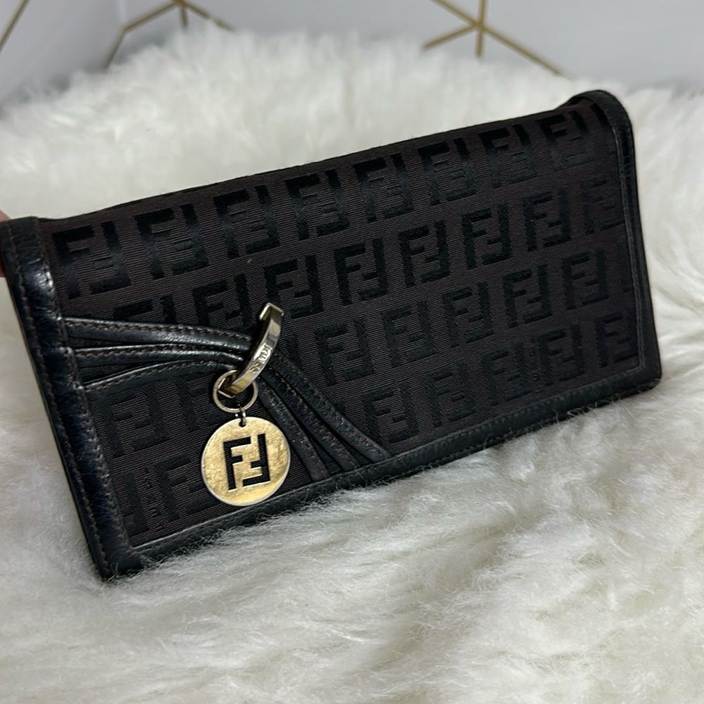 Authentic Fendi Long Bi-Fold Wallet